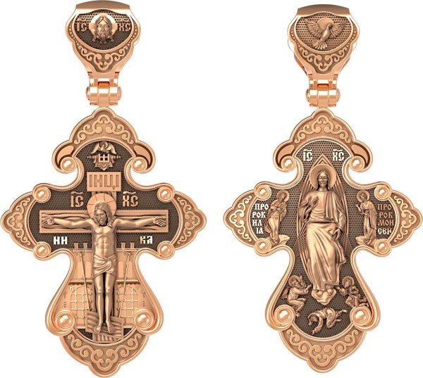 Крест из золота 585 пробы