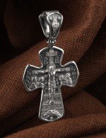 Крест из белого золота 585 пробы