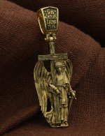 Крест из лимонного золота 585 пробы