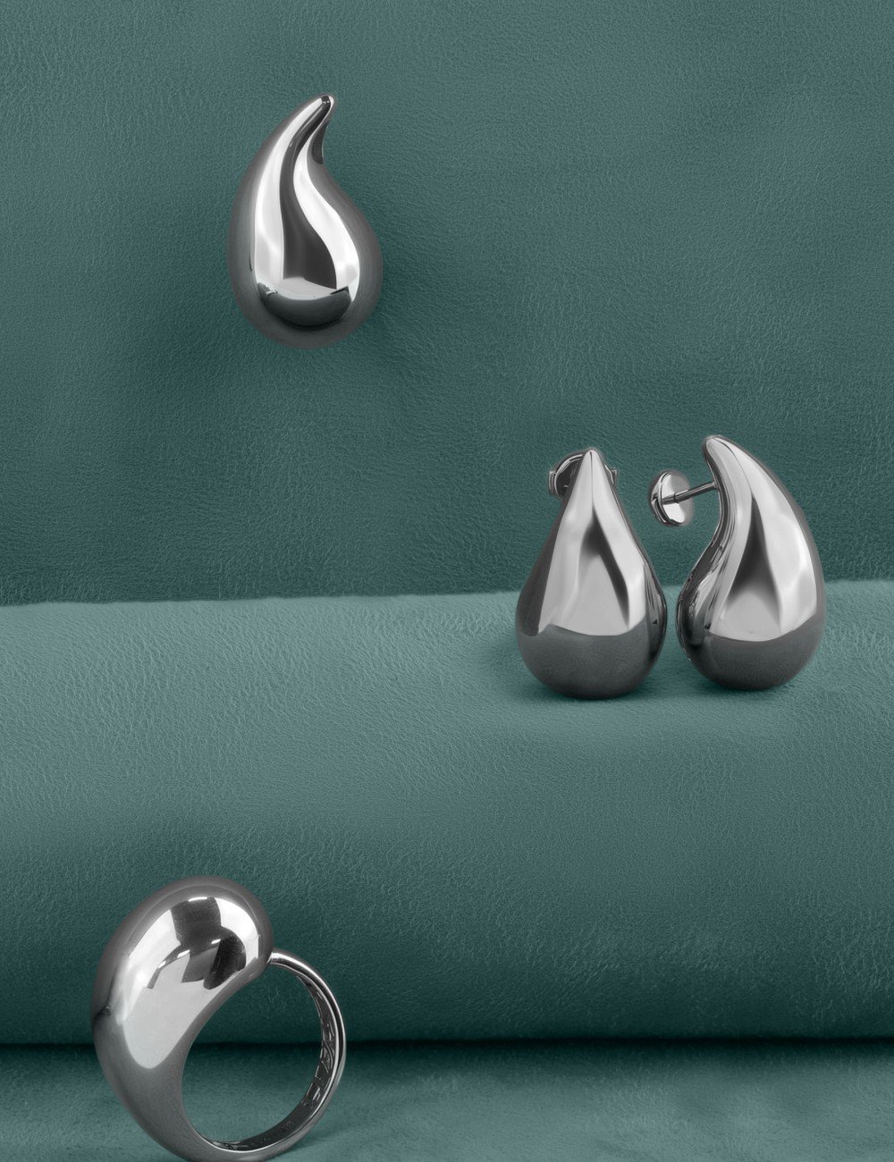 Серьги из белого золота 585 пробы
