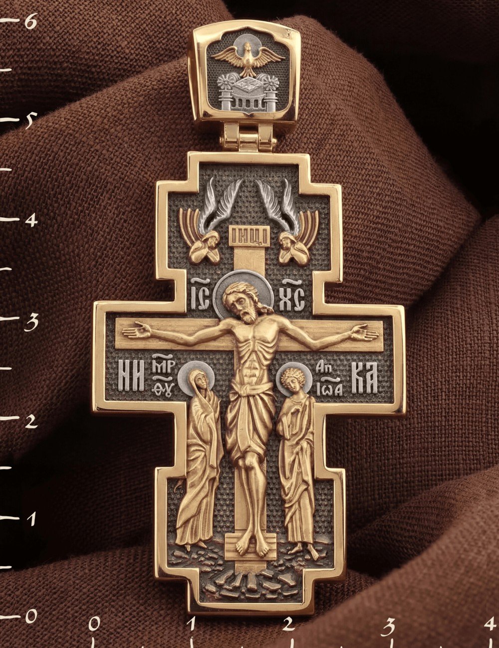 Крест из золота 585 пробы