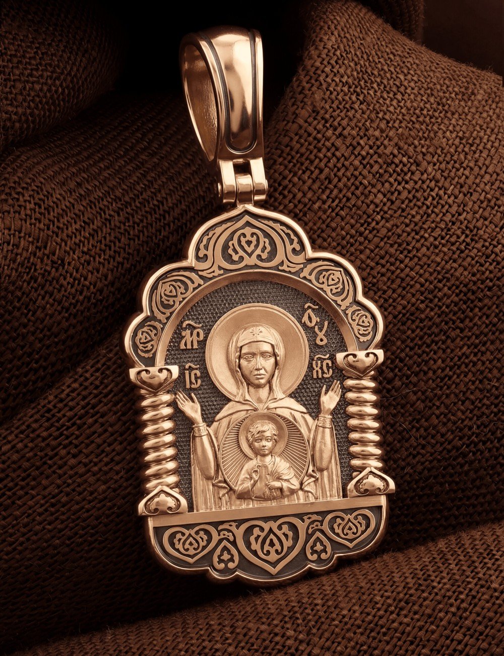 Образок из золота 585 пробы