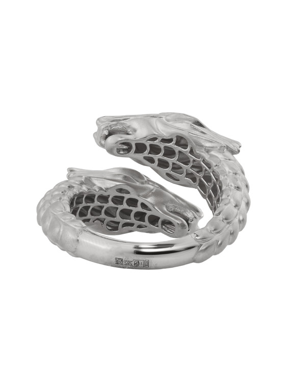 Кольцо из белого золота c бриллиантами