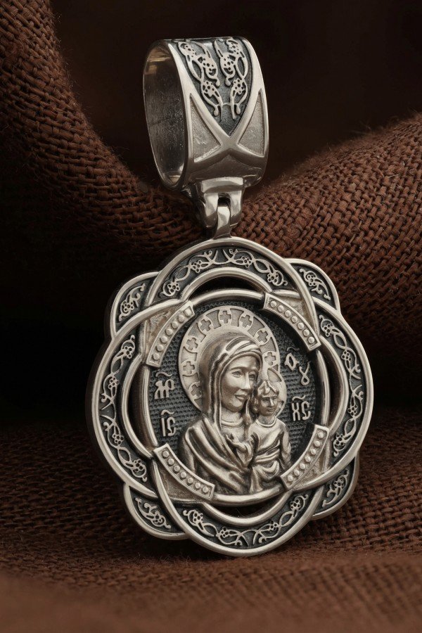 Образок из белого золота