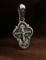 Крест из белого золота 585 пробы