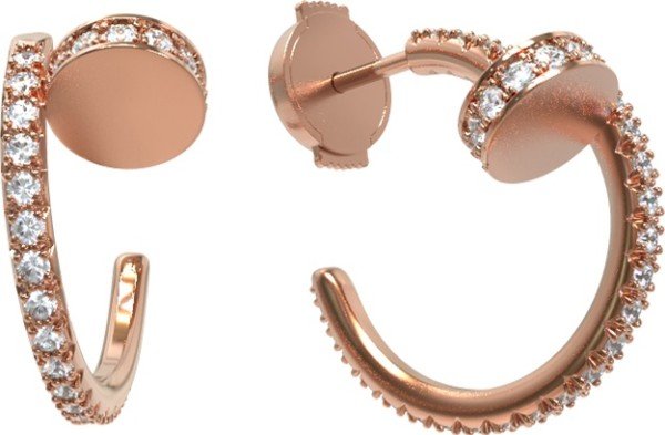 Серьги из золота c бриллиантами