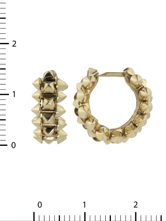 Серьги из лимонного золота