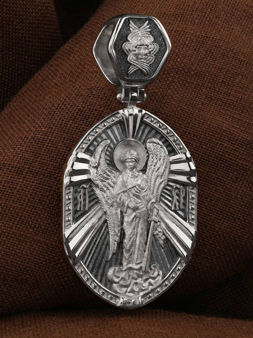 Образок из белого золота