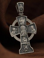 Крест из белого золота 585 пробы