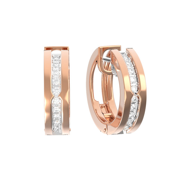 Серьги из золота c бриллиантами