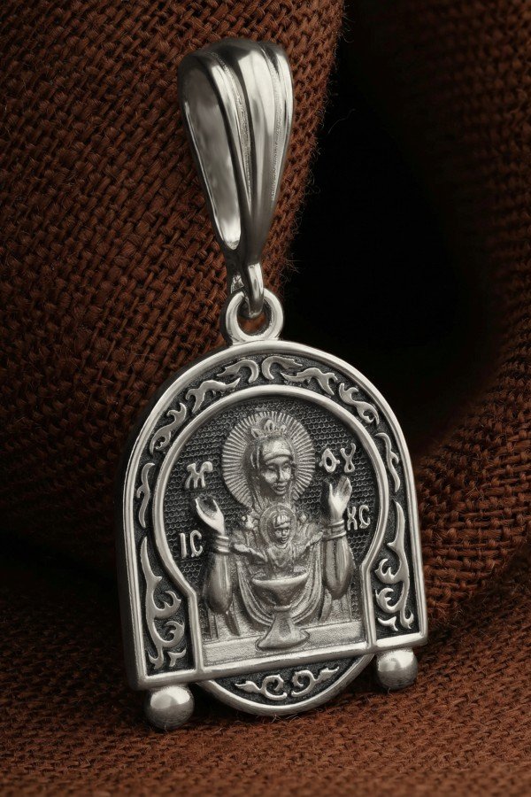 Образок из белого золота 585 пробы