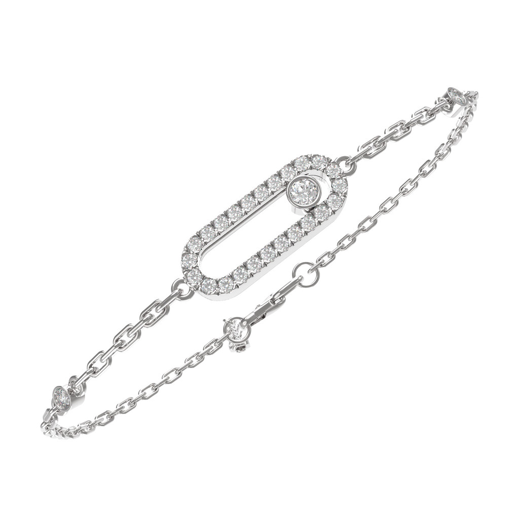 Браслет из белого золота c бриллиантами