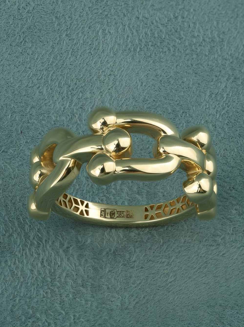 Кольцо из лимонного золота