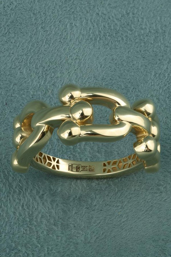 Кольцо из лимонного золота 585 пробы