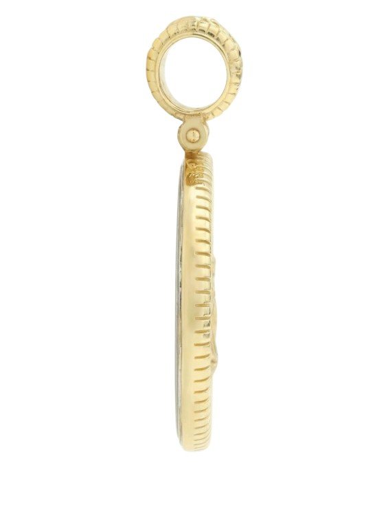 Подвеска из лимонного золота c эмалью