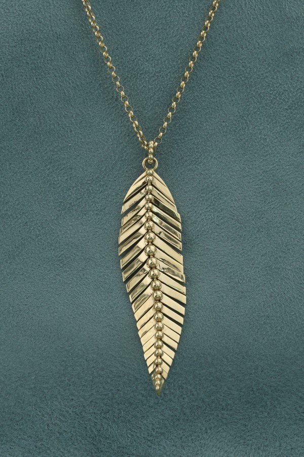 Колье из лимонного золота 585 пробы