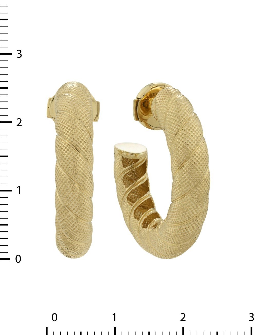 Серьги из лимонного золота 585 пробы