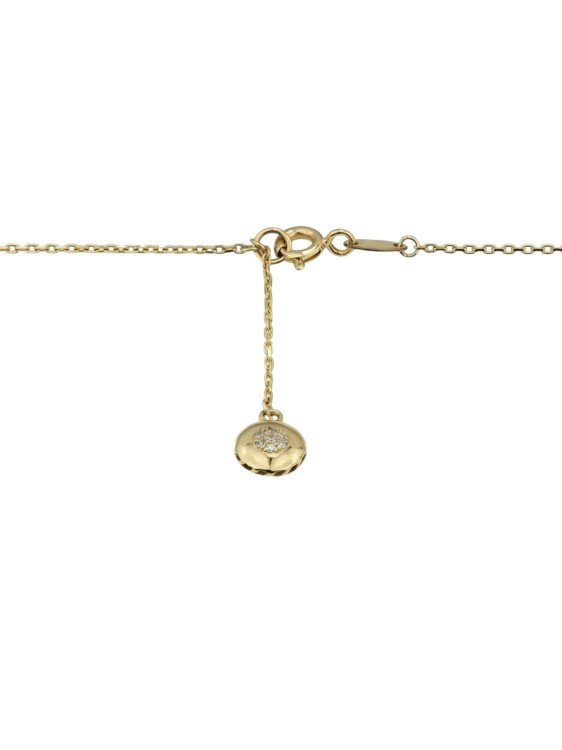 Колье из лимонного золота c бриллиантами