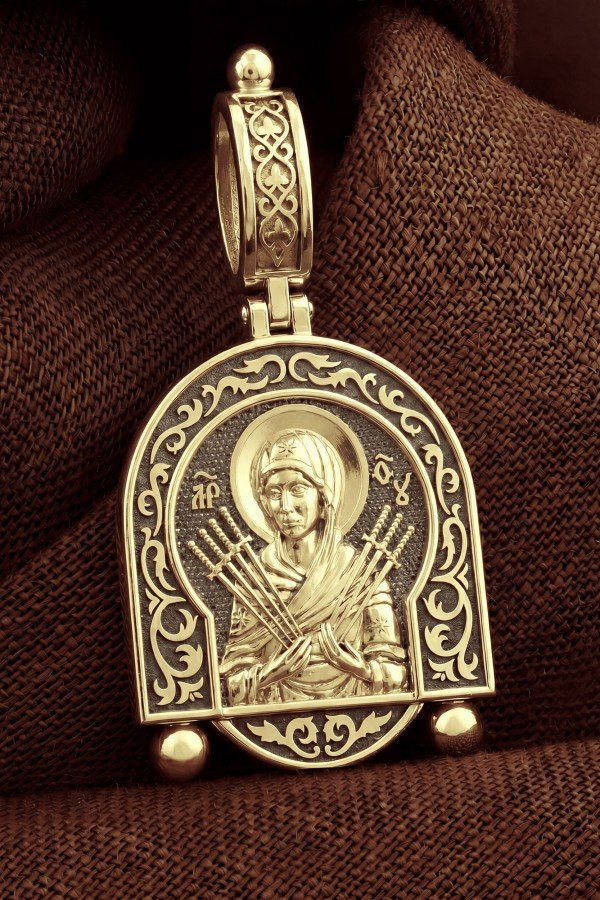 Образок из лимонного золота 585 пробы