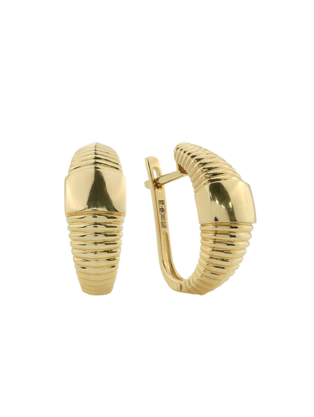 Серьги из лимонного золота