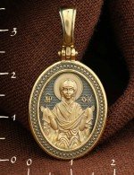 Образок из лимонного золота 585 пробы