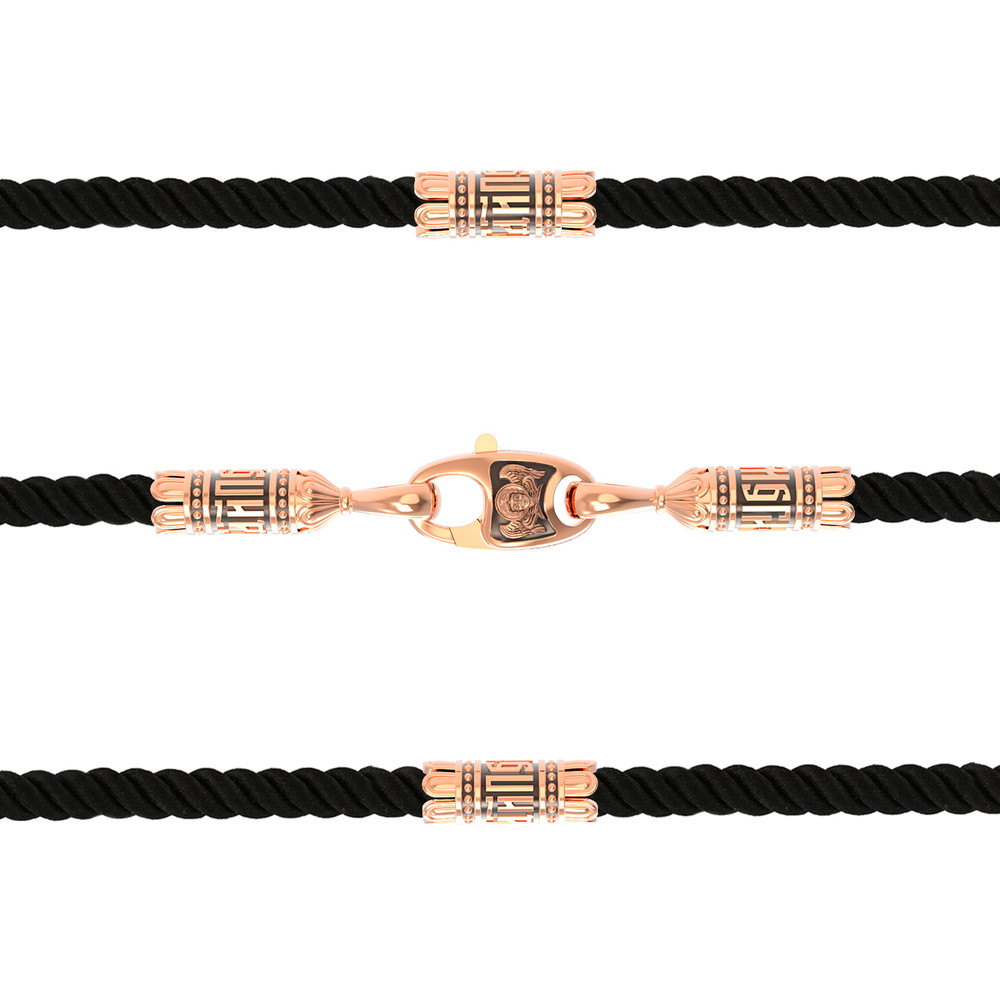 Шнурок шёлковый из золота c шёлковым шнурком