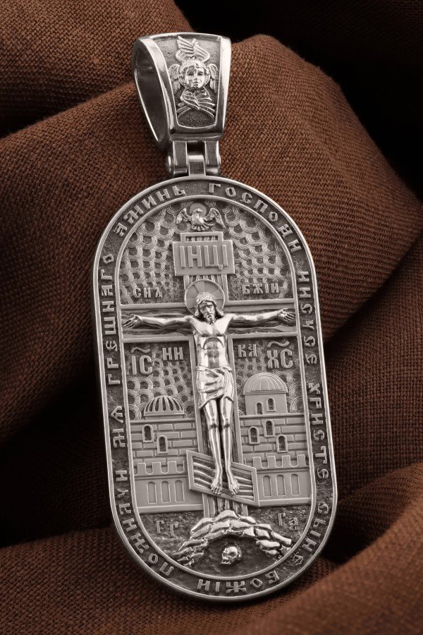 Образок из белого золота 585 пробы