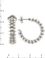 Серьги из белого золота 585 пробы