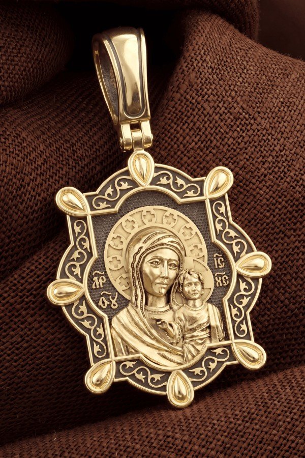 Образок из лимонного золота