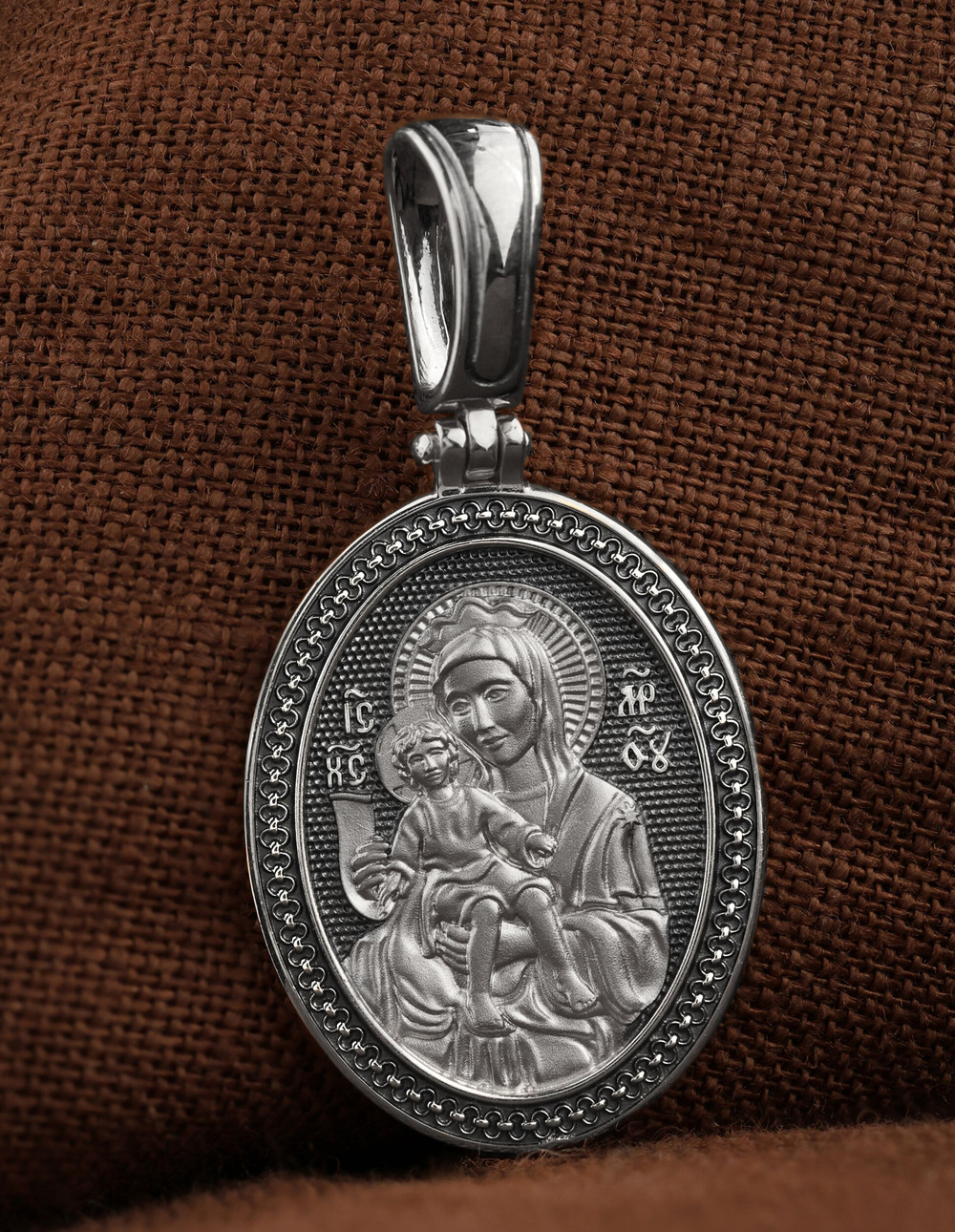 Образок из белого золота