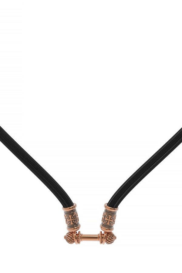 Шнурок шёлковый из золота c шёлковым шнурком