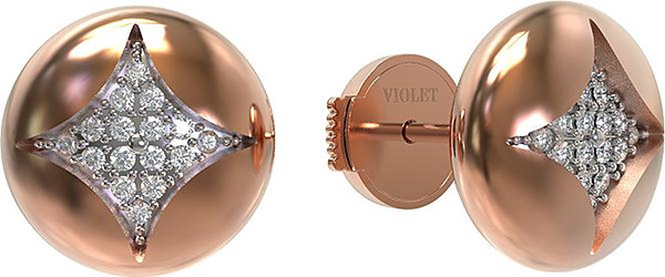 Серьги из золота c бриллиантами