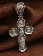 Крест из белого золота 585 пробы