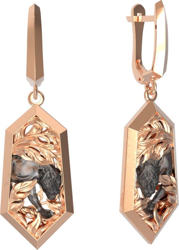 Серьги из золота 585 пробы