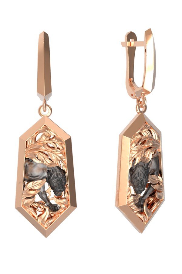 Серьги из золота 585 пробы