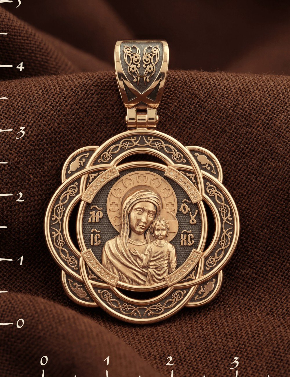 Образок из золота 585 пробы