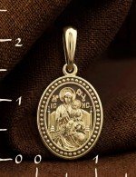 Образок из лимонного золота 585 пробы