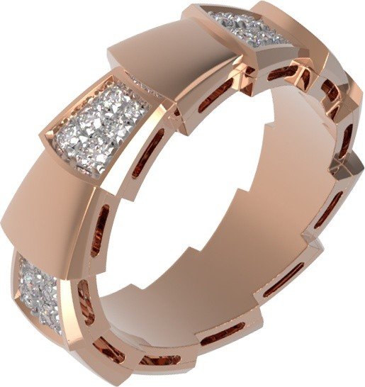 Кольцо из золота c бриллиантами