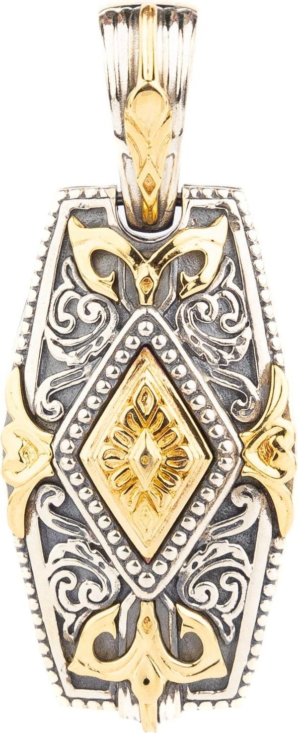 Подвеска из серебра и золота c рубином