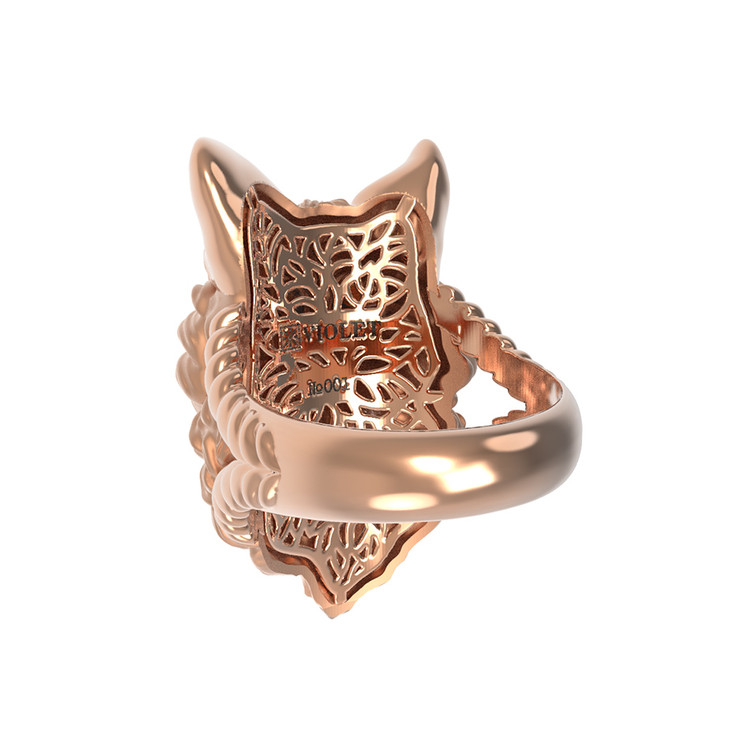 Кольцо из золота c эмалью