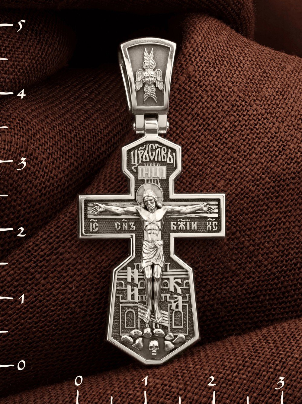 Крест из белого золота