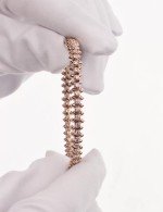 Браслет из розового золота 585 пробы c бриллиантами