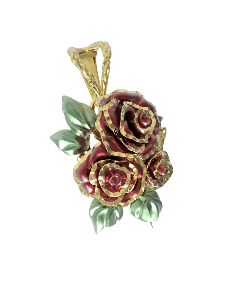 Подвеска из лимонного золота 585 пробы