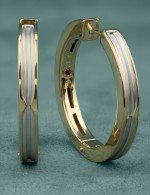 Серьги из лимонного золота c рубином