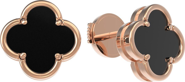 Серьги из золота c ониксом