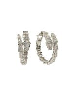 Серьги из белого золота 585 пробы c бриллиантами