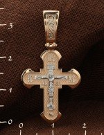 Крест из золота 585 пробы