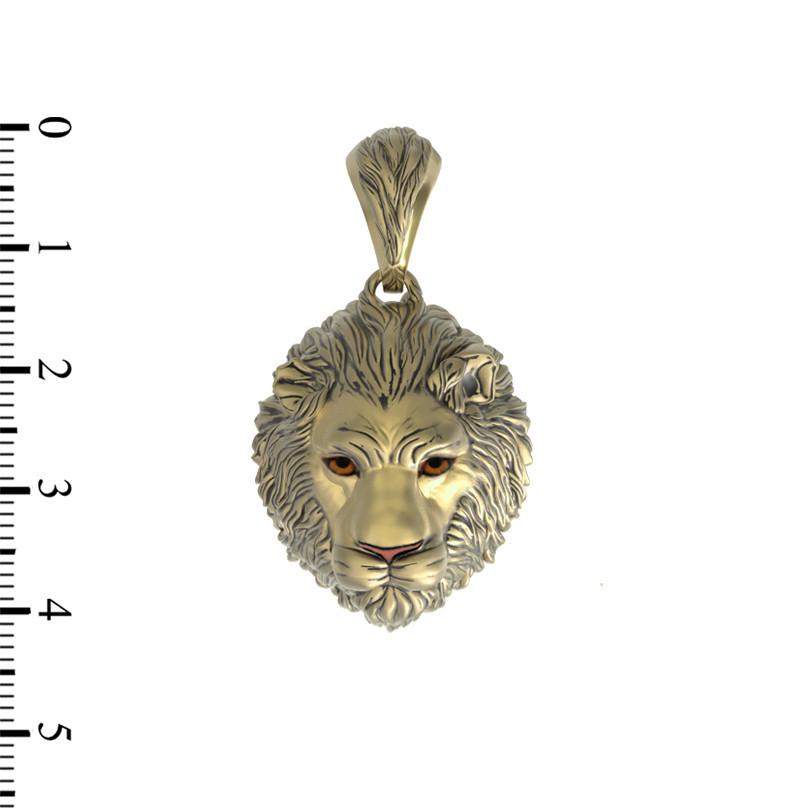 Подвеска из лимонного золота c эмалью