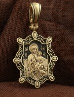 Образок из лимонного золота 585 пробы