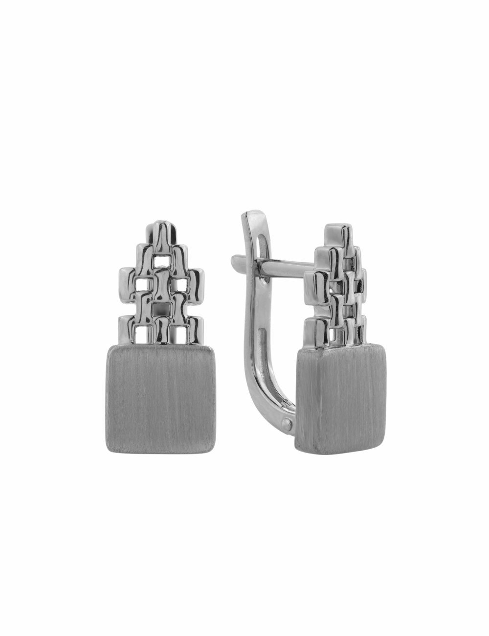 Серьги из белого золота 585 пробы